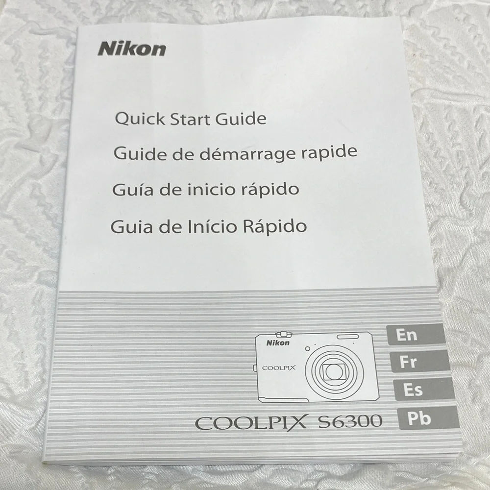 Nikon COOLPIX S6300 Red Camera‎ Box & manuals DVDs please read description